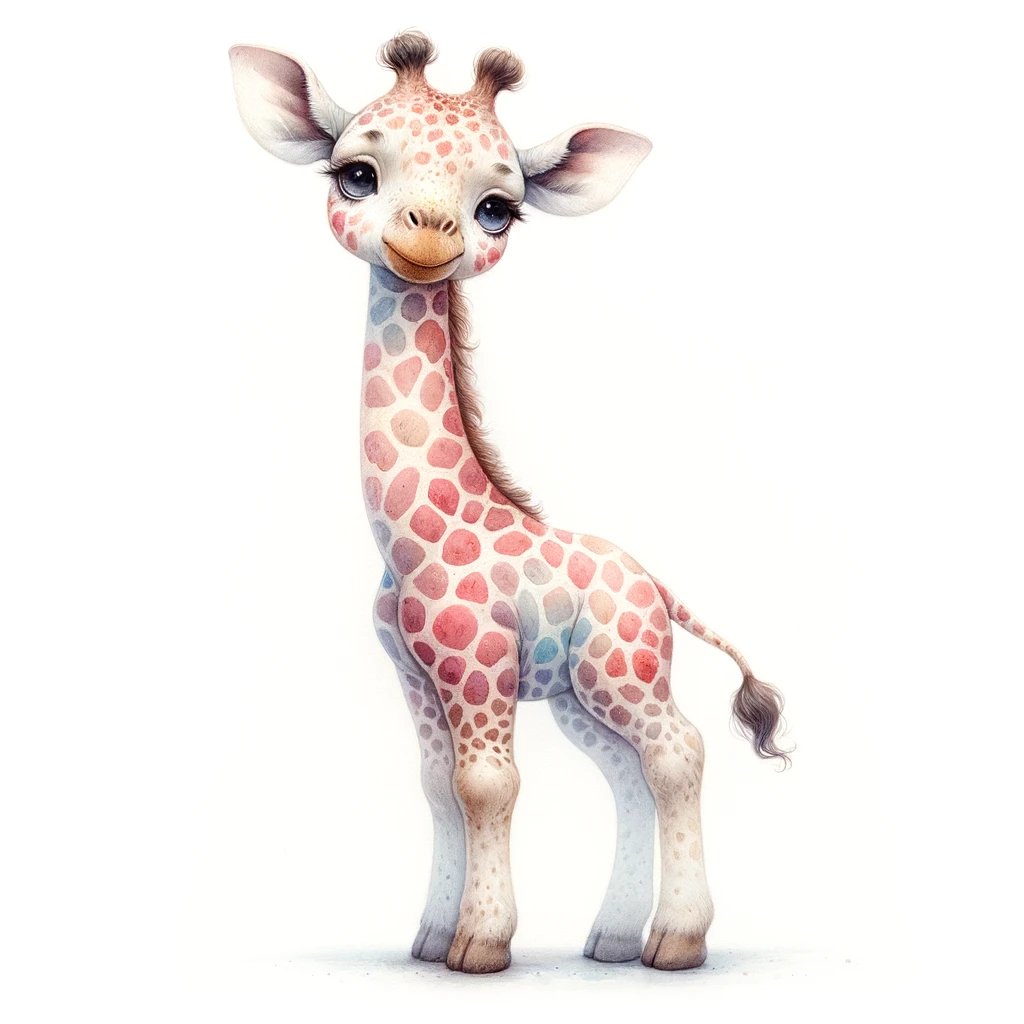 Children's Prints of Giraffes