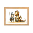 Cargar la imagen en la vista de la galería, Cuadro con marco Caballero y Dragon
