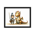 Cargar la imagen en la vista de la galería, Cuadro con marco Caballero y Dragon
