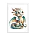 Cargar la imagen en la vista de la galería, Cuadro enmarcado infantil Dragon
