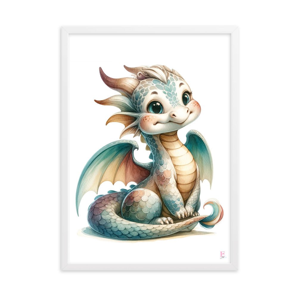 Cuadro enmarcado infantil Dragon