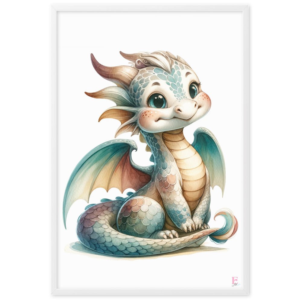 Cuadro enmarcado infantil Dragon