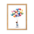 Load image into Gallery viewer, Cuadro enmarcado infantil Niño con globos
