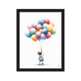 Load image into Gallery viewer, Cuadro enmarcado infantil Niño con globos
