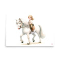 Load image into Gallery viewer, Lamina decorativa Niña a Caballo
