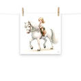 Load image into Gallery viewer, Lamina decorativa Niña a Caballo
