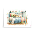 Load image into Gallery viewer, Lamina decorativa Perrito en cama
