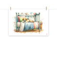 Load image into Gallery viewer, Lamina decorativa Perrito en cama
