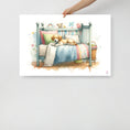 Load image into Gallery viewer, Lamina decorativa Perrito en cama
