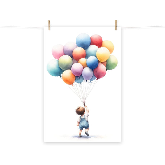 Lamina infantil Niño con Globos