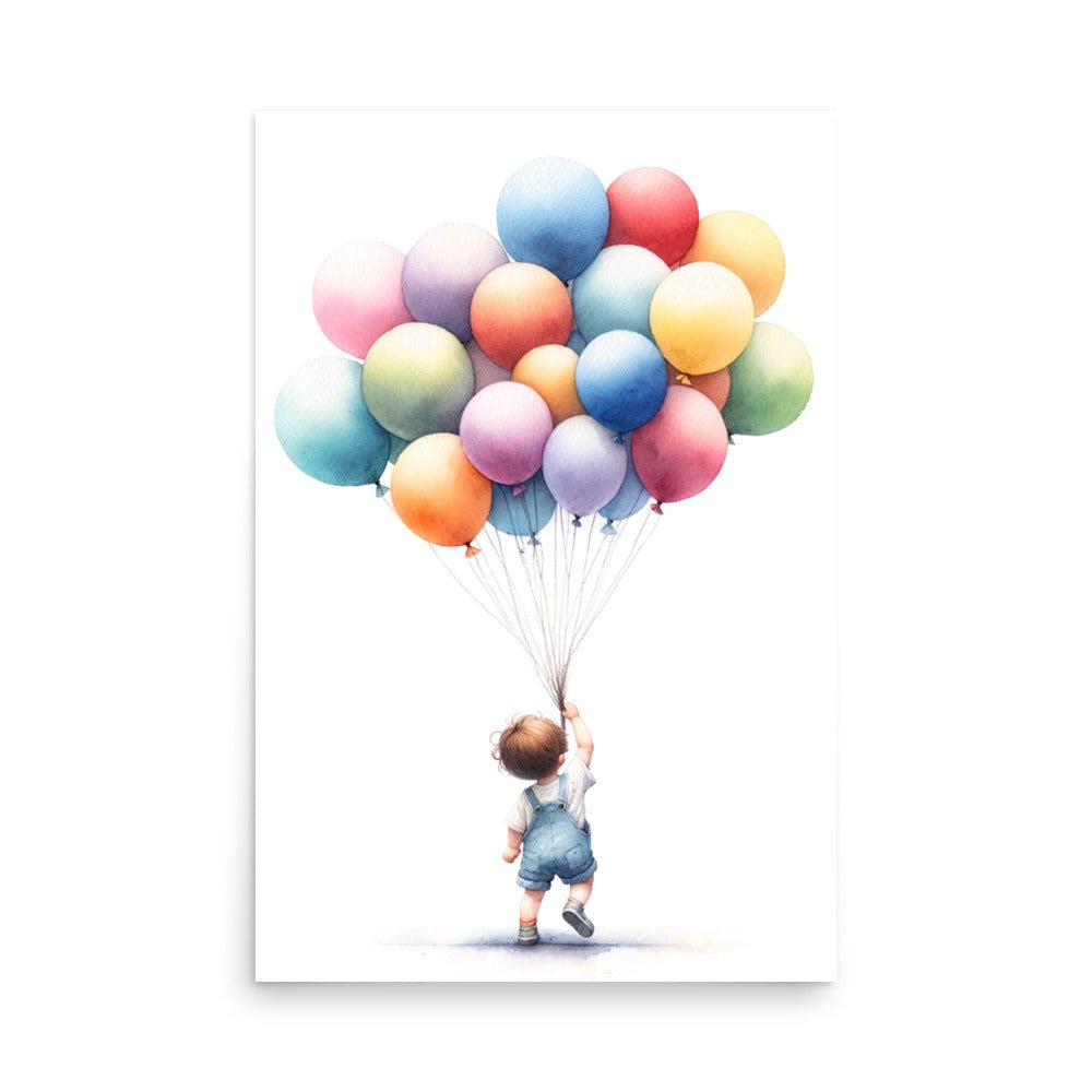 Lamina infantil Niño con Globos