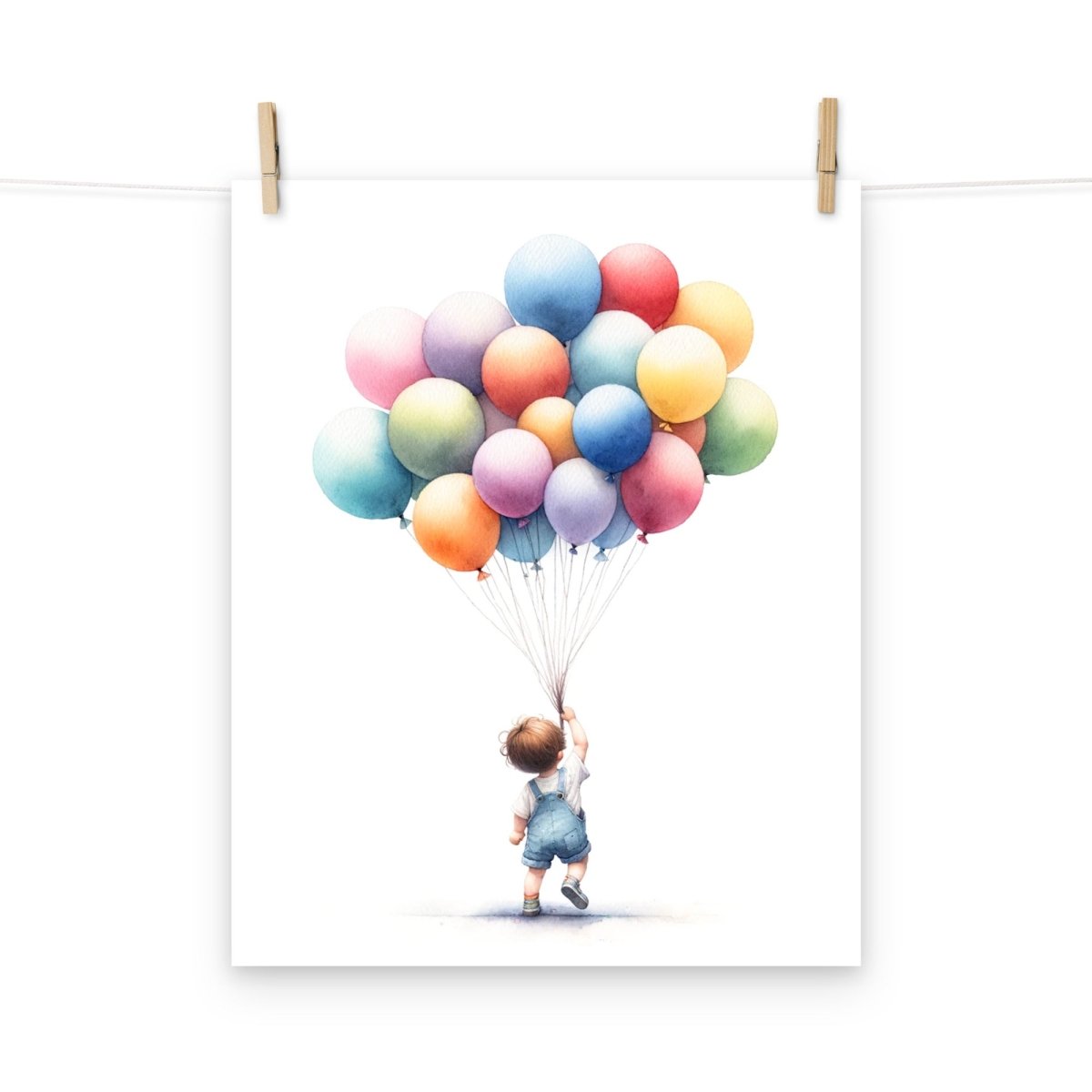 Lamina infantil Niño con Globos