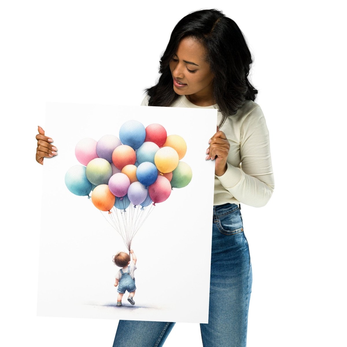 Lamina infantil Niño con Globos