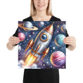 Load image into Gallery viewer, laminas decorativas infantiles el espacio
