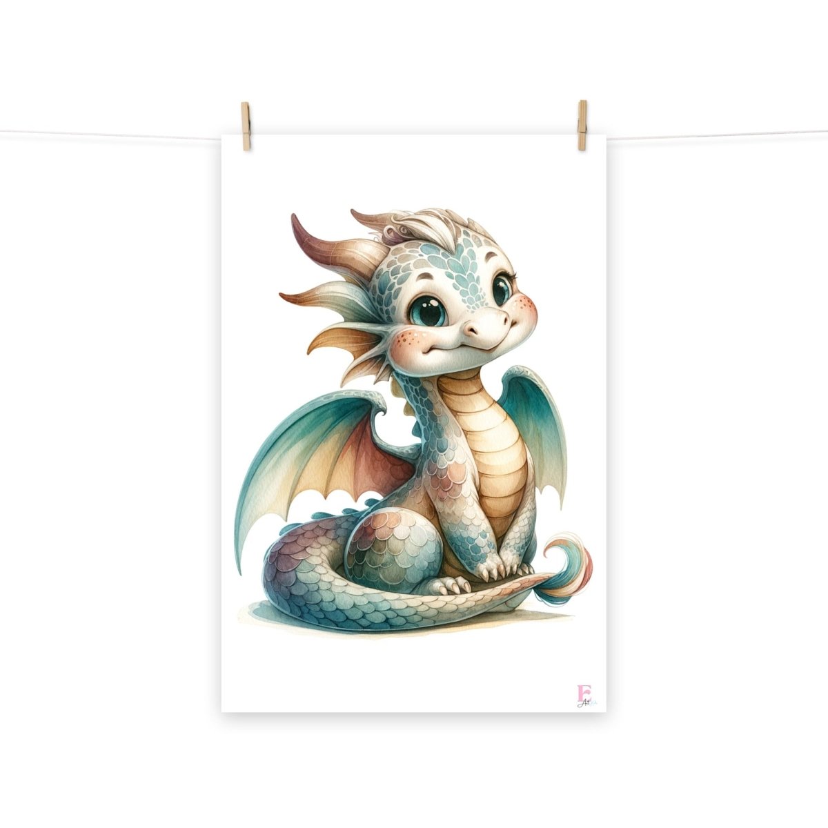 cuadro niños dragon