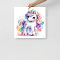 Cargar la imagen en la vista de la galería, Lamina Infantil decorativa Unicornio Baby
