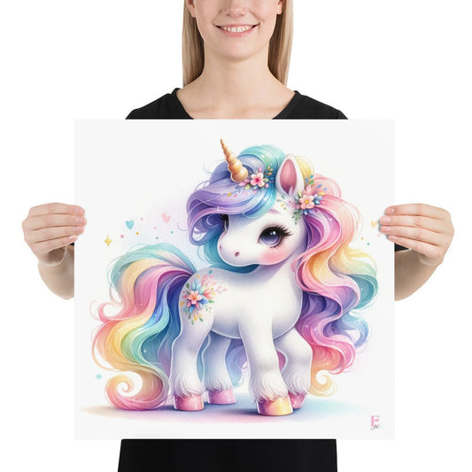 Decorative Children's Sheet Unicorn Baby