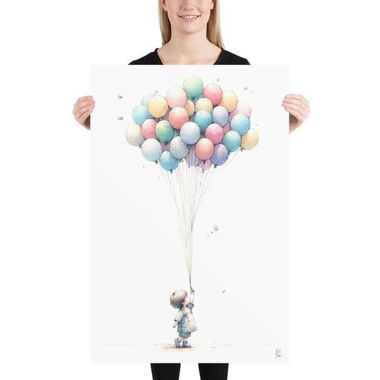 laminas decorativas niño con globos