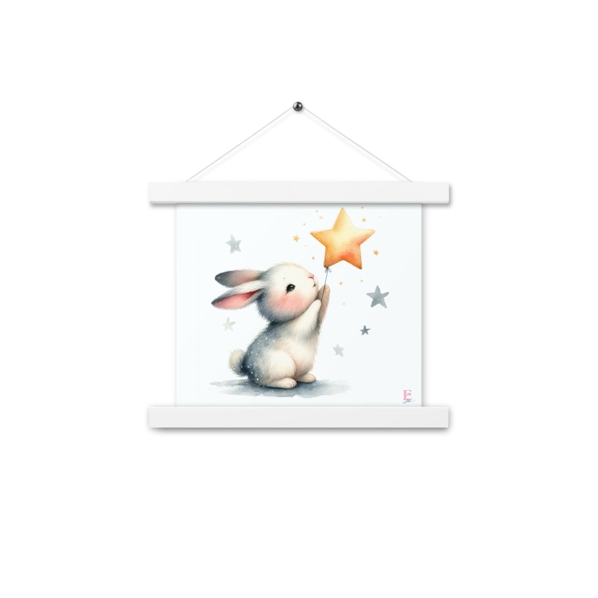 Bunny and Star poster hanger