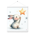 Load image into Gallery viewer, Bunny and Star poster hanger
