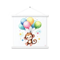 Load image into Gallery viewer, Poster colgador Monito con globos
