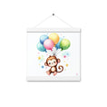 Load image into Gallery viewer, Poster colgador Monito con globos
