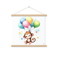 Load image into Gallery viewer, Poster colgador Monito con globos
