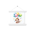 Load image into Gallery viewer, Poster colgador Monito con globos
